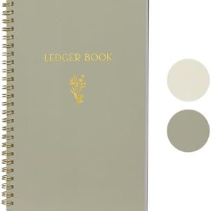 Easy to Use Accounting Ledger Book - The Perfect Expense Tracker Notebook for Your Small Business - Simplified Personal Finance Checkbook, Income and Expense Log Book